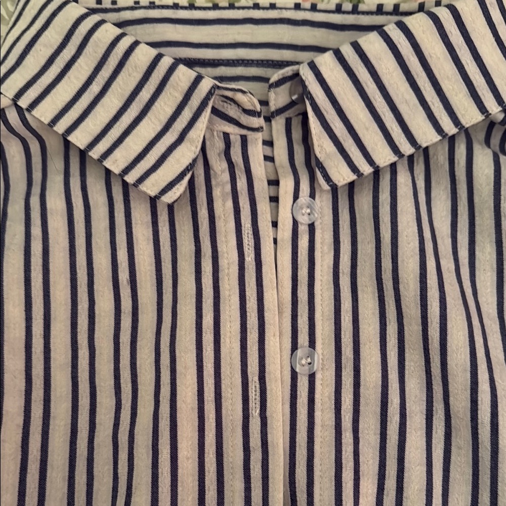 Striped Women’s  Shirt - Blue and White